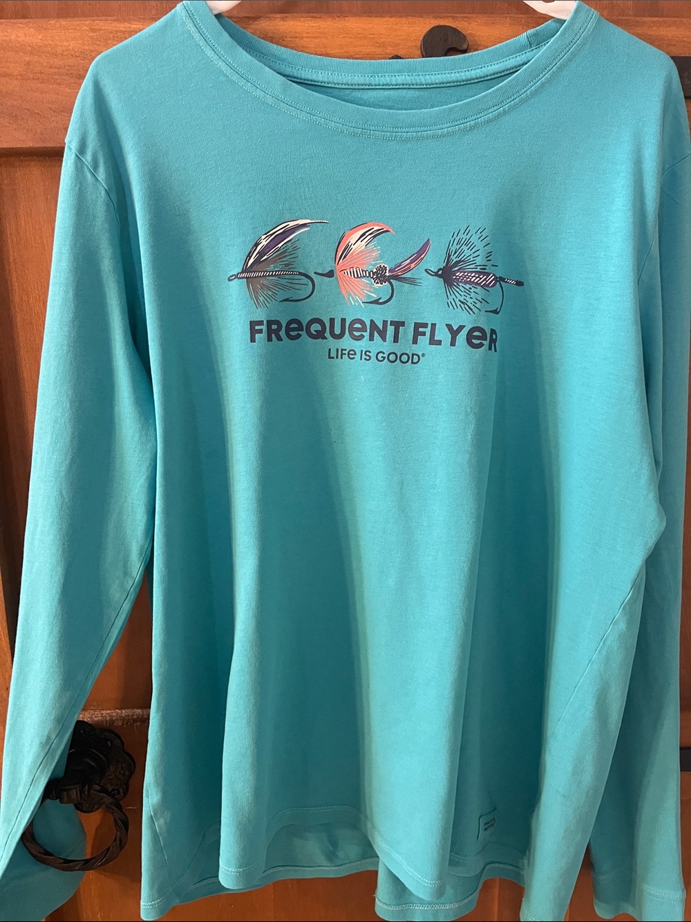 Life Is Good Teal 'Frequent Flyer' Long-Sleeve Shirt
